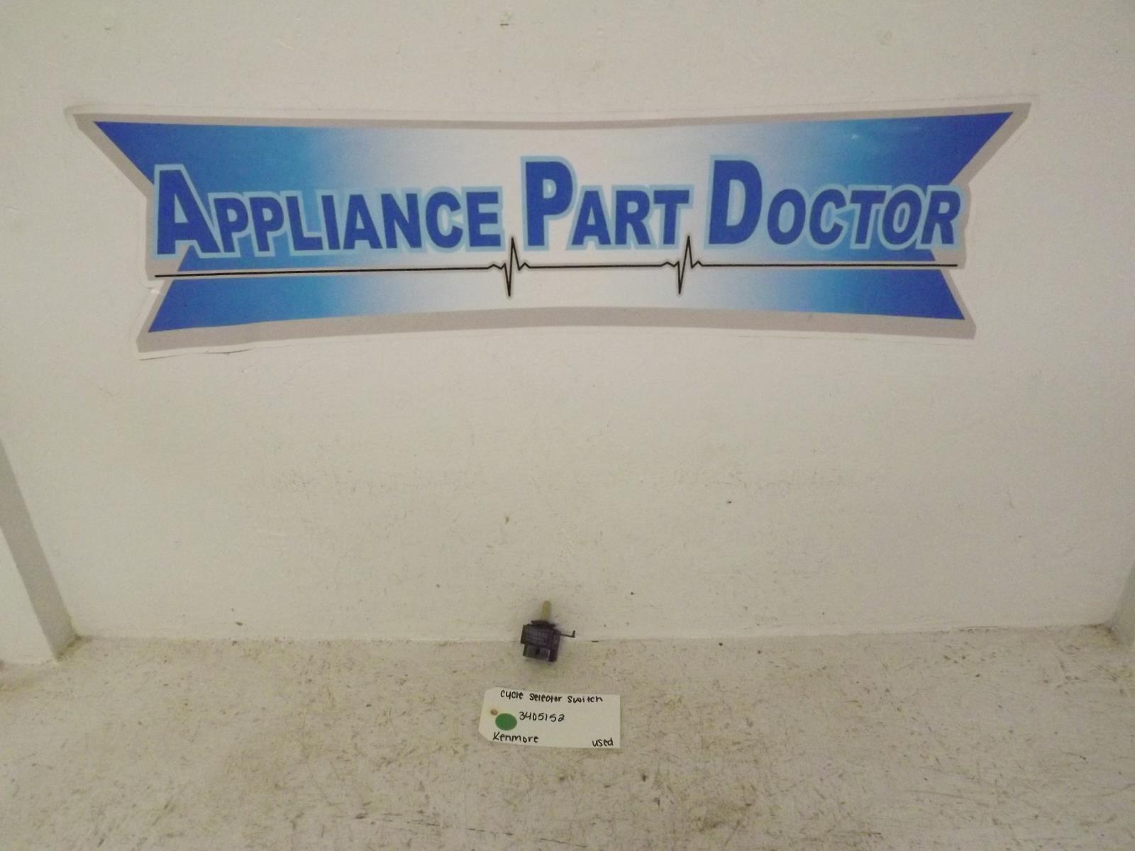 Kenmore Dryer 3405152 Cycle Selector Switch Used