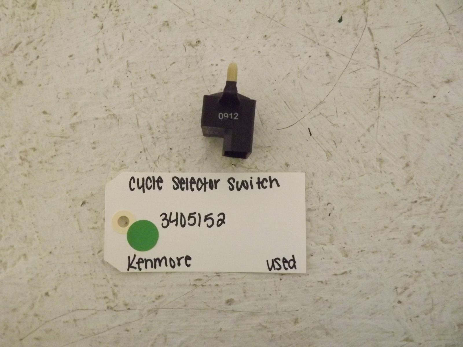 Kenmore Dryer 3405152 Cycle Selector Switch Used