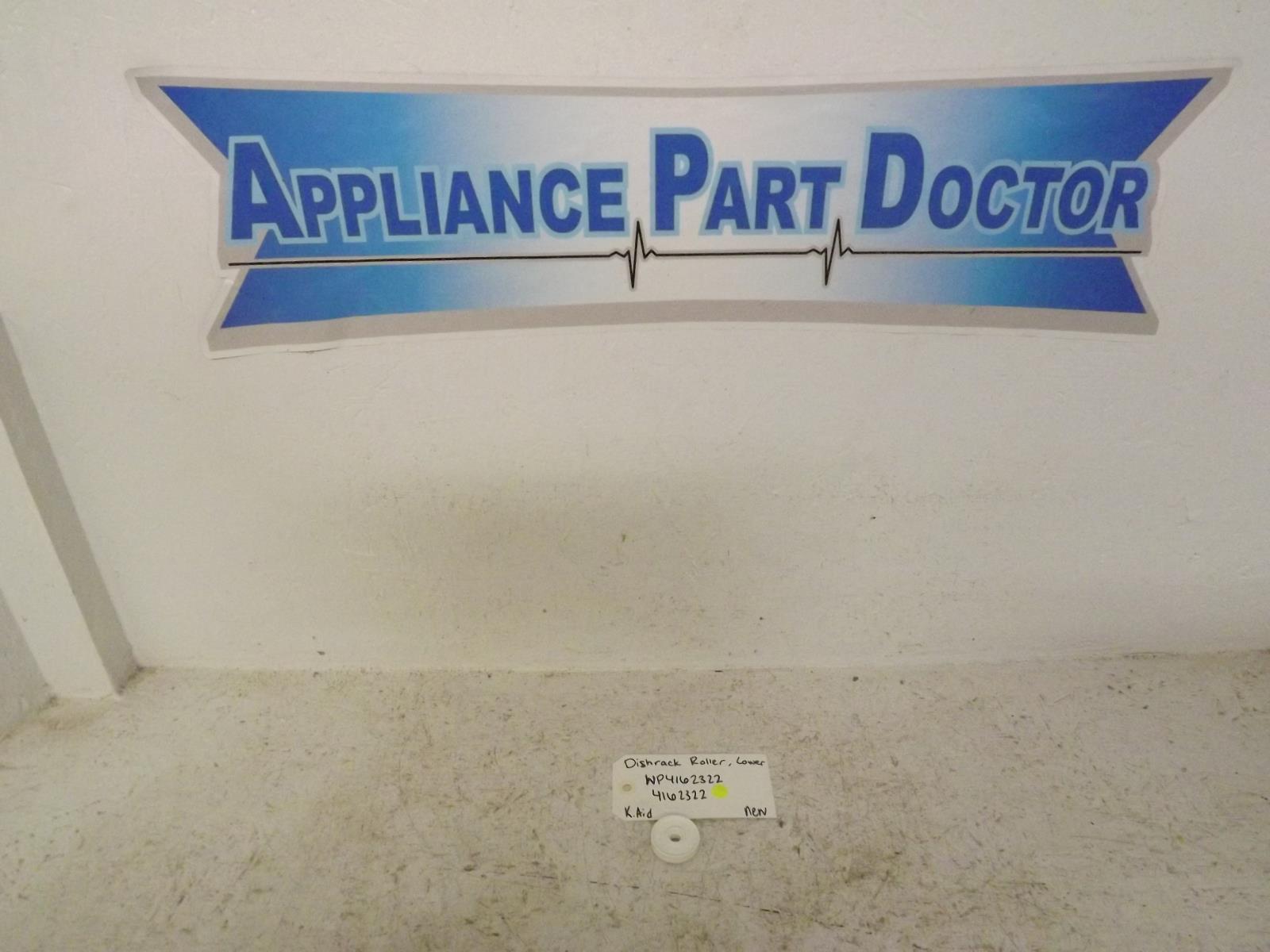 KitchenAid Dishwasher WP4162322 4162322 Lower Dishrack Roller New