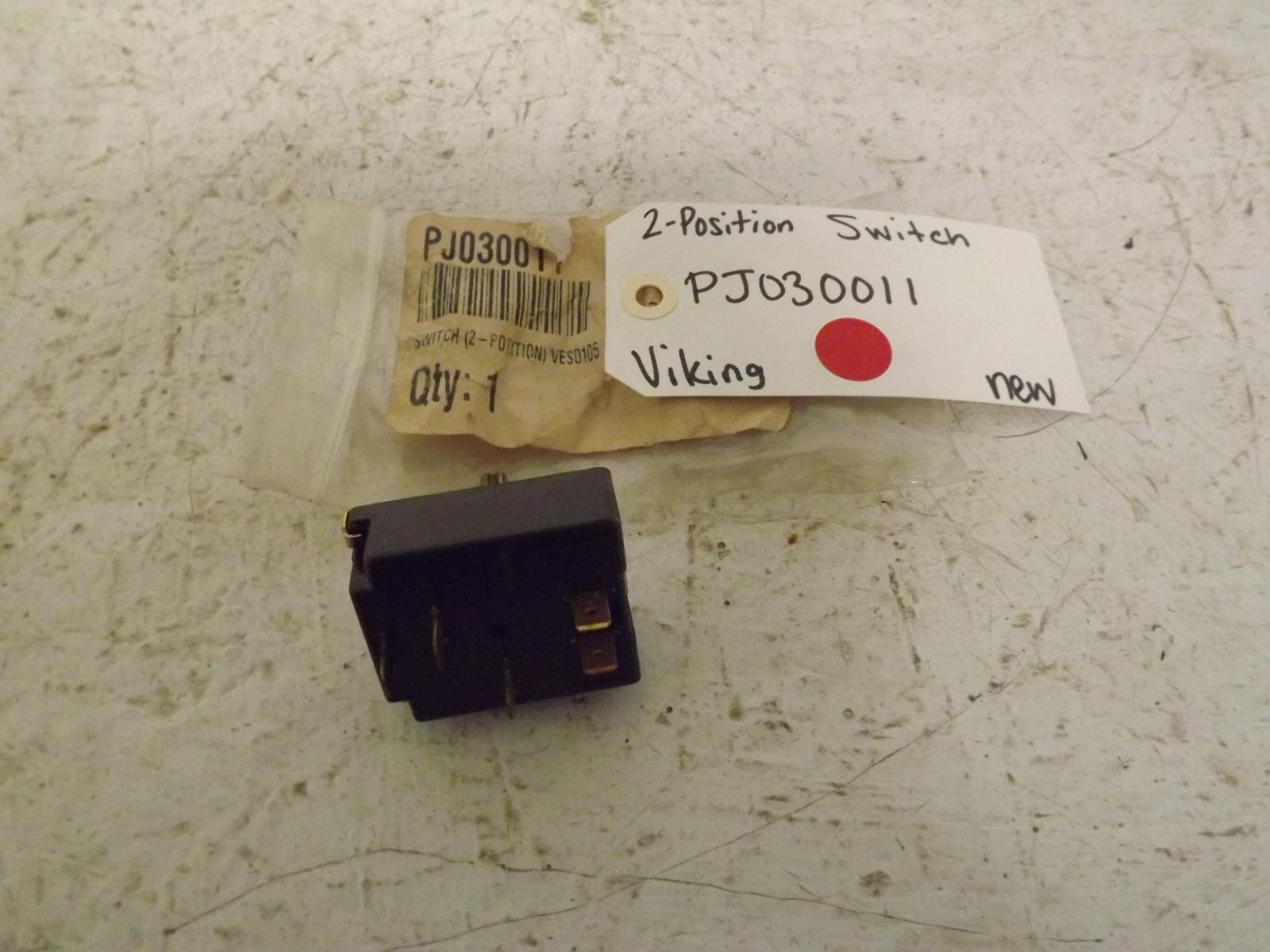 Viking Stove PJ030011 2-Position Switch New