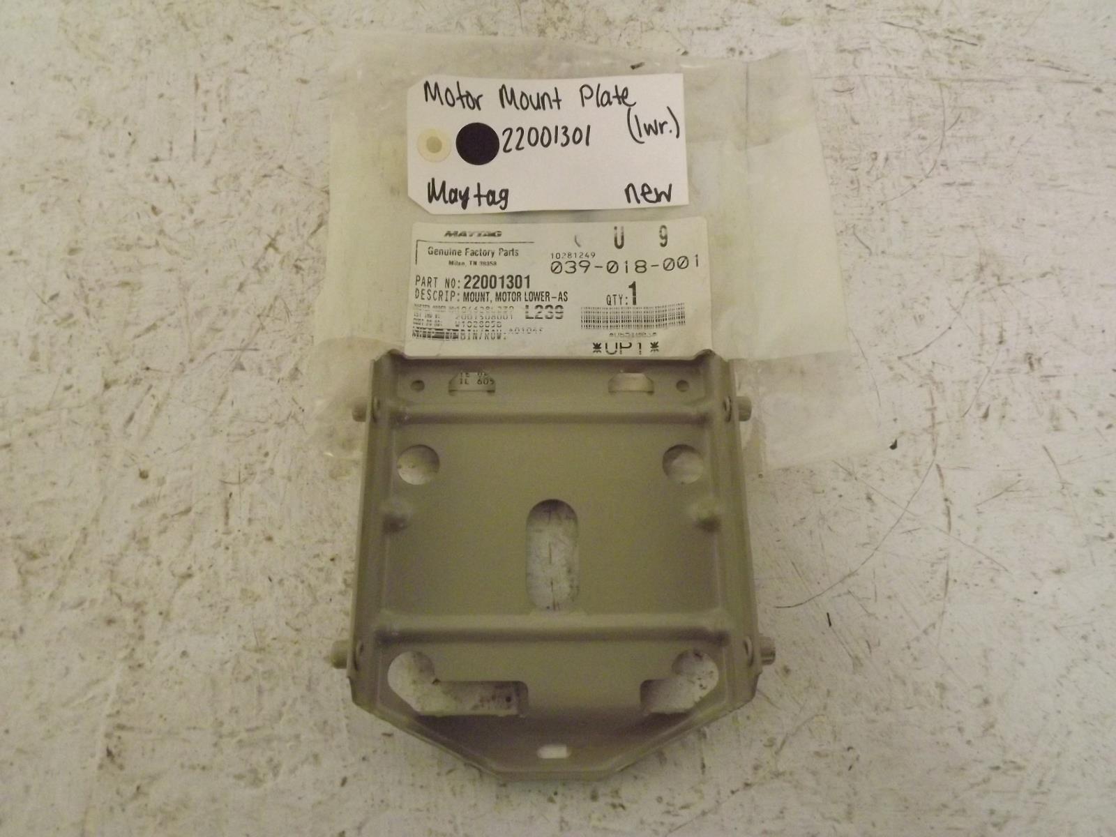 Maytag Washer 22001301 Motor Mount Plate (lower) New