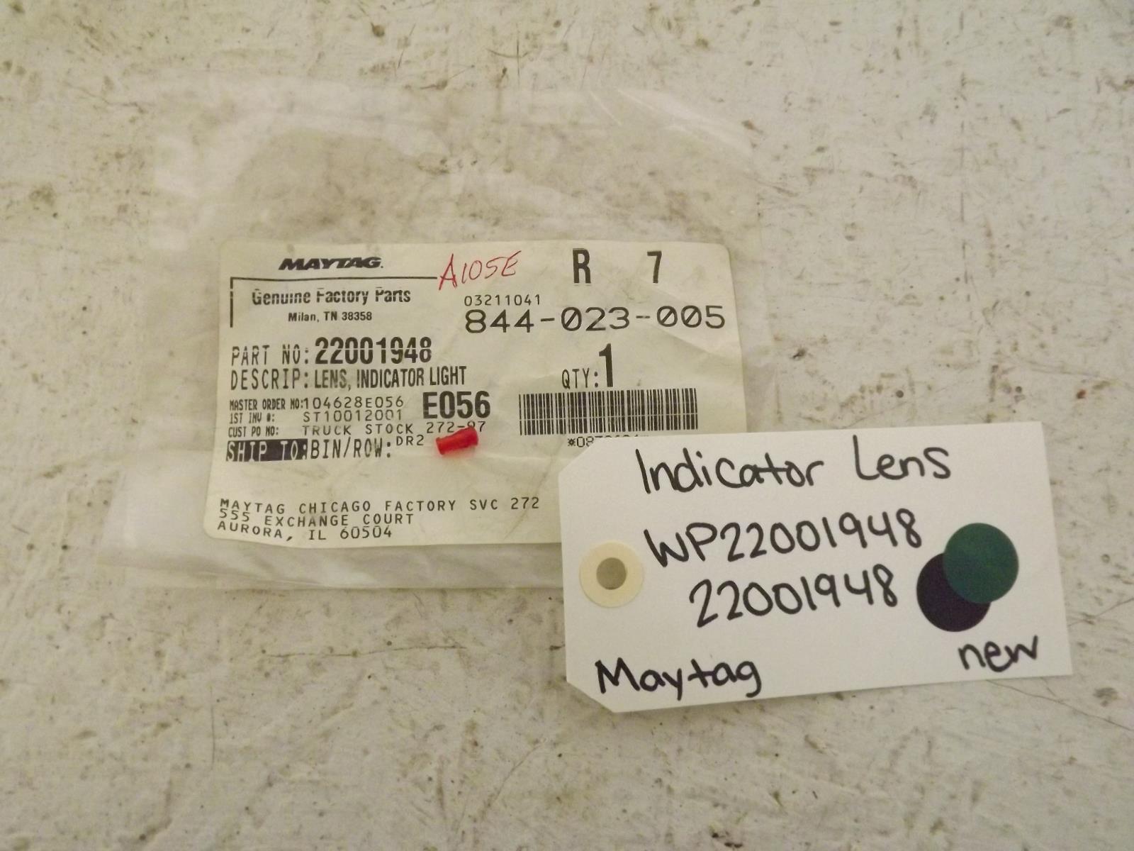 Maytag Washer/Dryer WP22001948 22001948 Indicator Lens New