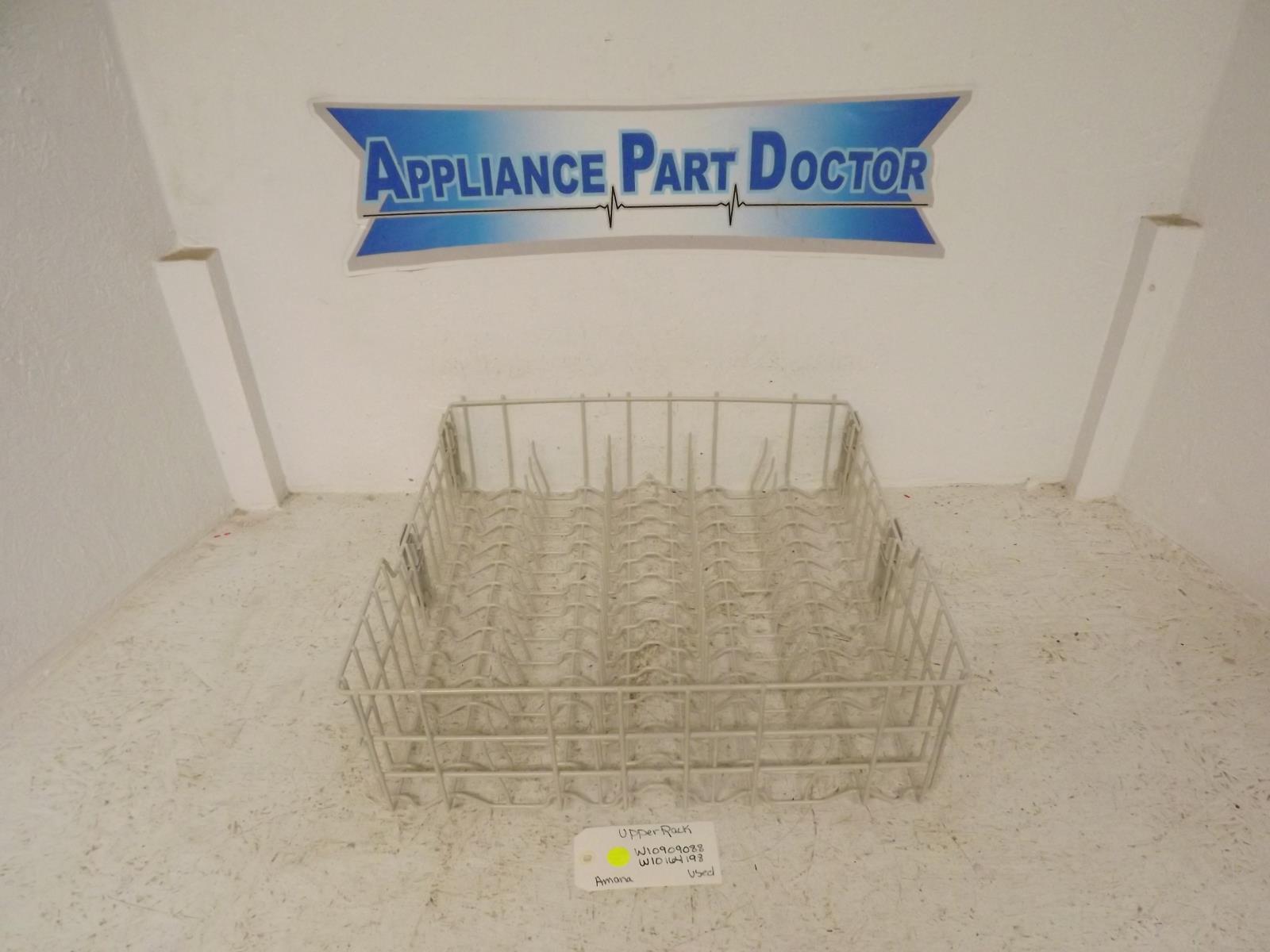 Amana Dishwasher W10909088 W10164198 Upper Rack Used