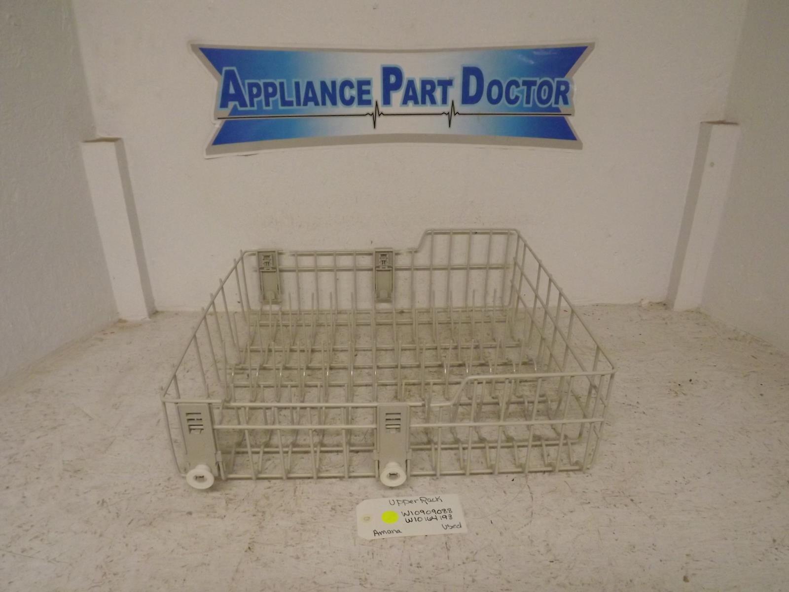 Amana Dishwasher W10909088 W10164198 Upper Rack Used