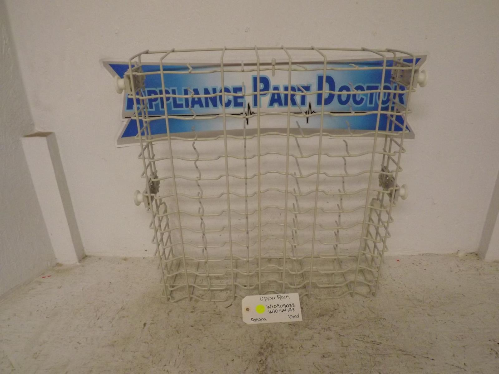 Amana Dishwasher W10909088 W10164198 Upper Rack Used