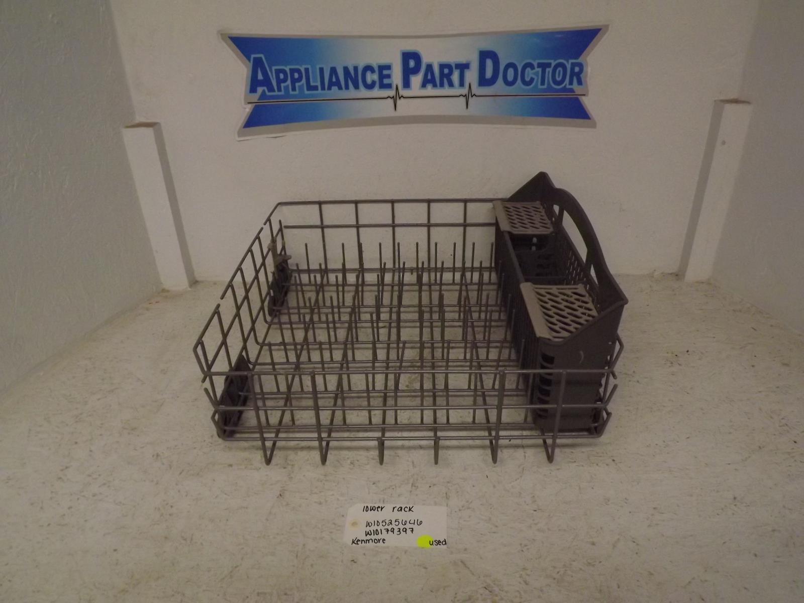 Kenmore Dishwasher W10525646 W10179397 Lower Rack Used