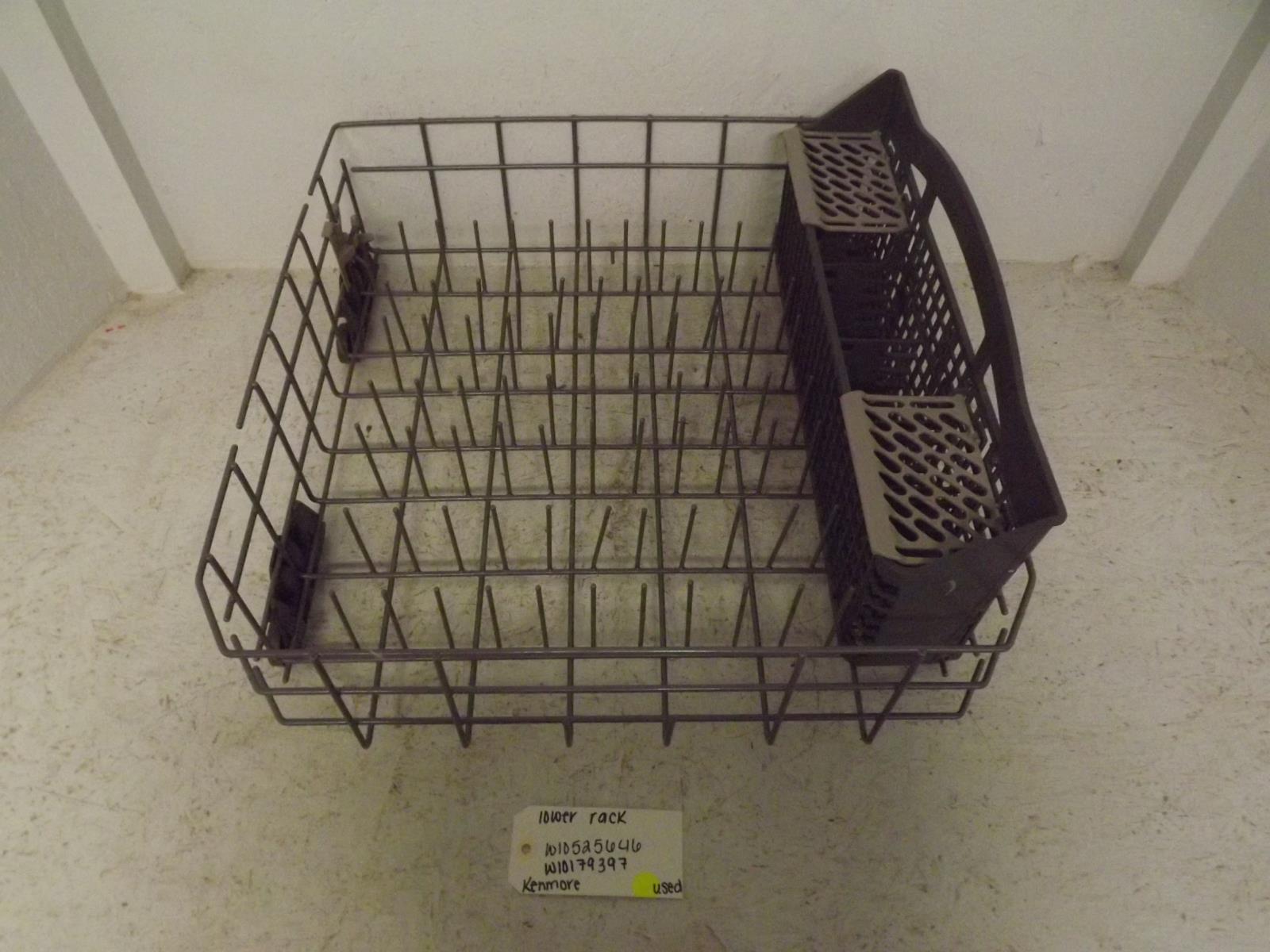 Kenmore Dishwasher W10525646 W10179397 Lower Rack Used