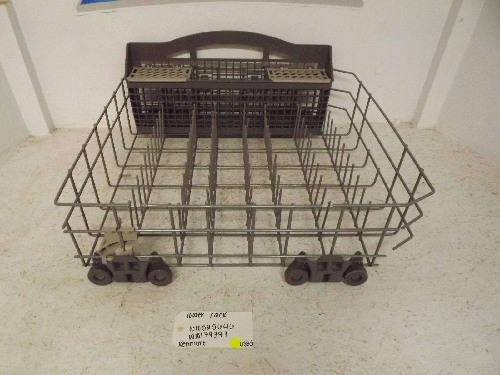 Kenmore Dishwasher W10525646 W10179397 Lower Rack Used