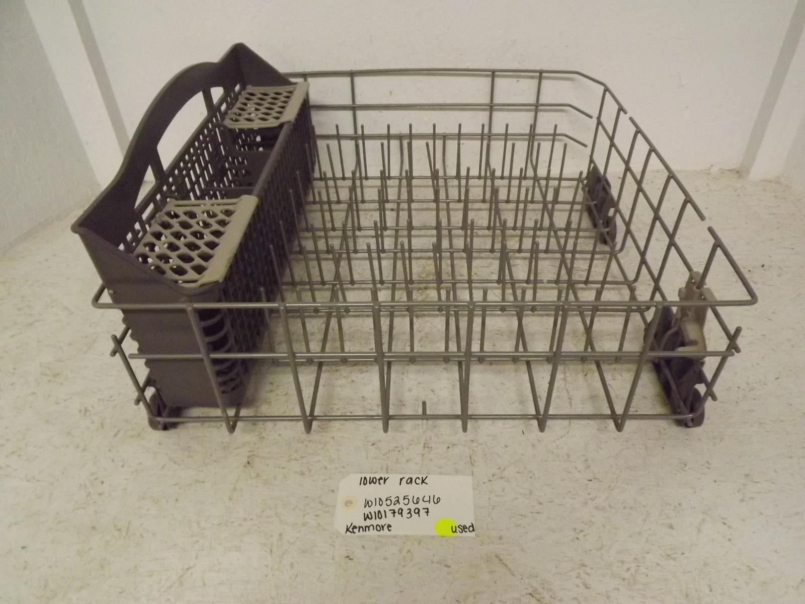Kenmore Dishwasher W10525646 W10179397 Lower Rack Used