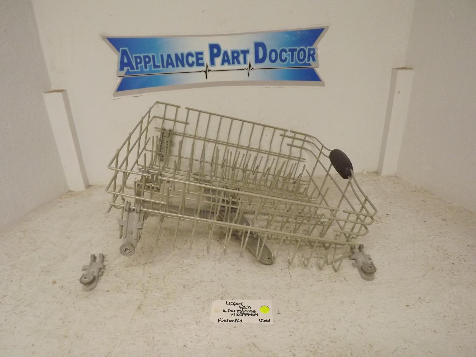 KitchenAid Dishwasher WPW10350382 W10599464 Upper Rack Used