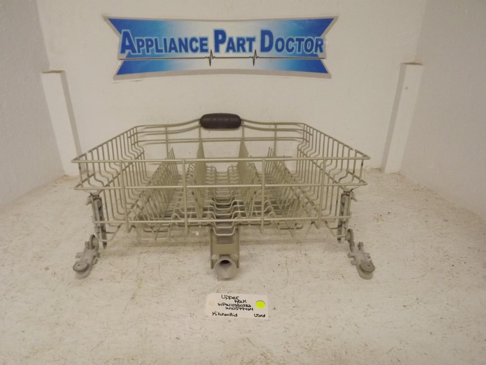 KitchenAid Dishwasher WPW10350382 W10599464 Upper Rack Used
