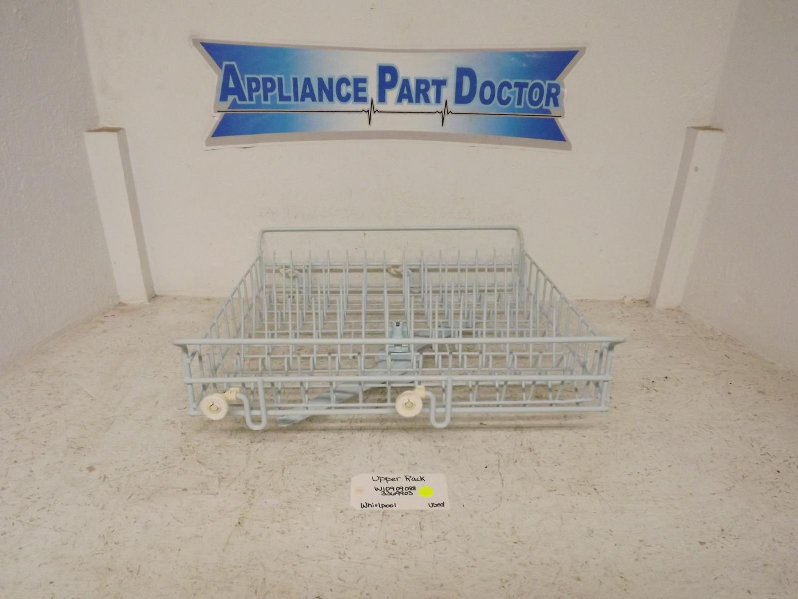Whirlpool Dishwasher W10909088 3369903 Upper Rack Used