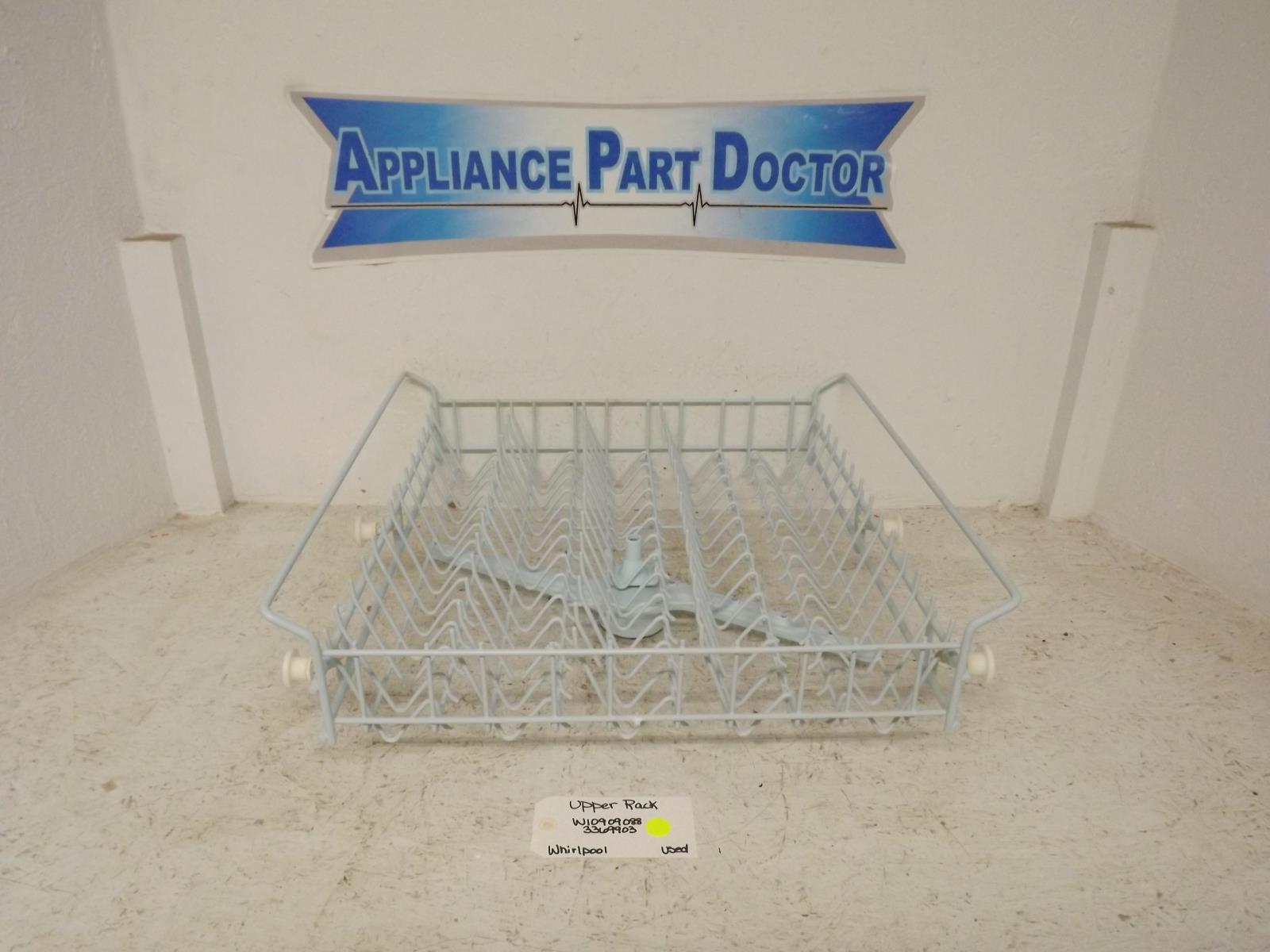 Whirlpool Dishwasher W10909088 3369903 Upper Rack Used