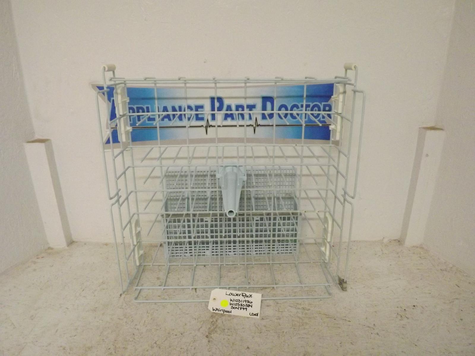 Whirlpool Dishwasher W10311986 W10380384 304779  Lower Rack Used