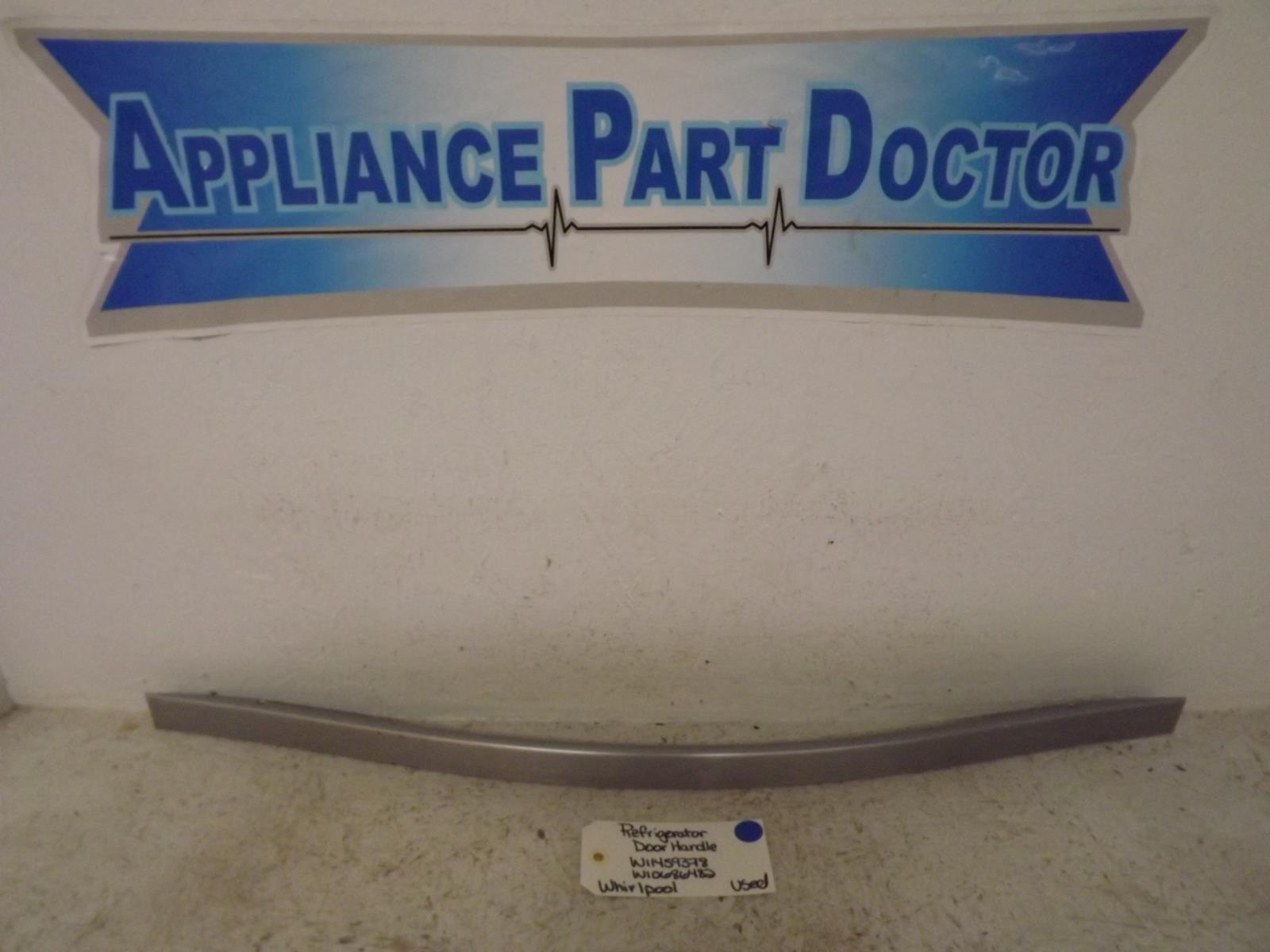 Whirlpool Refrigerator W11459378 W10686482 Refrigerator Door Handle Used