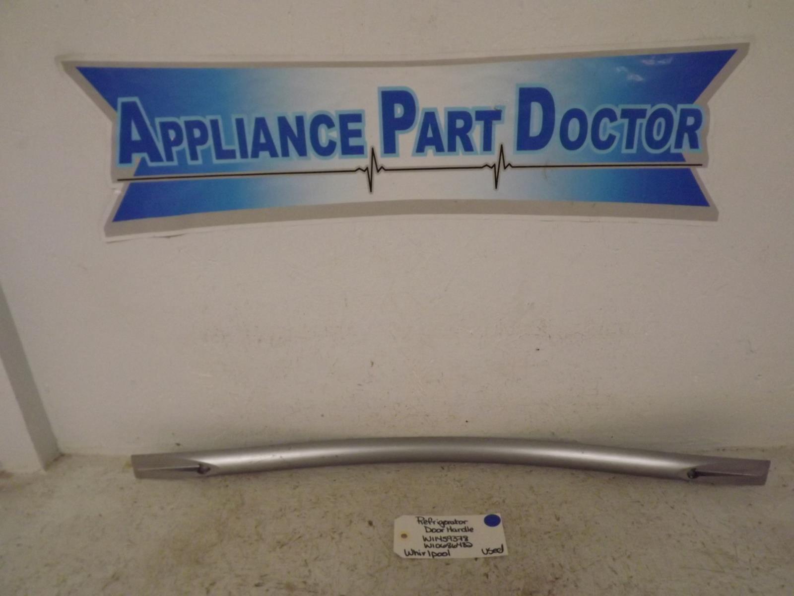 Whirlpool Refrigerator W11459378 W10686482 Refrigerator Door Handle Used