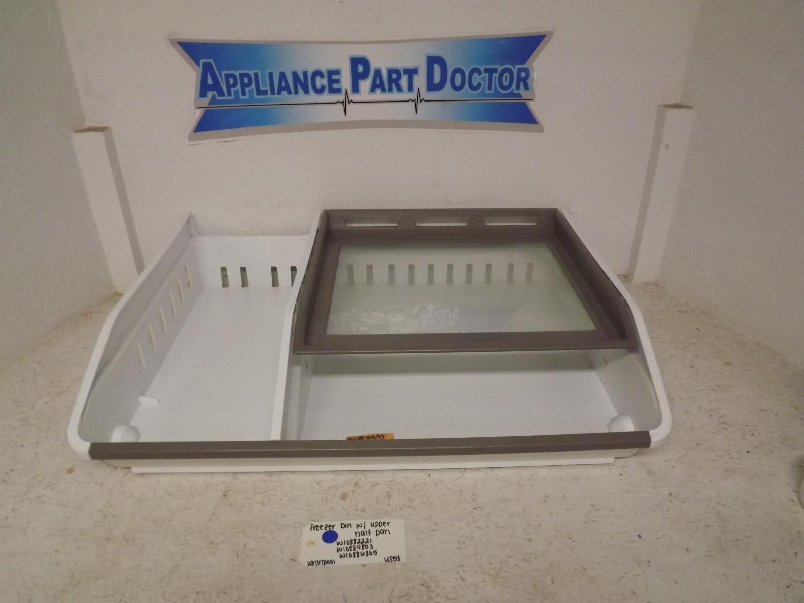 Whirlpool Refrigerator W10882221 W10884803 W10886305 Freezer Bin Used