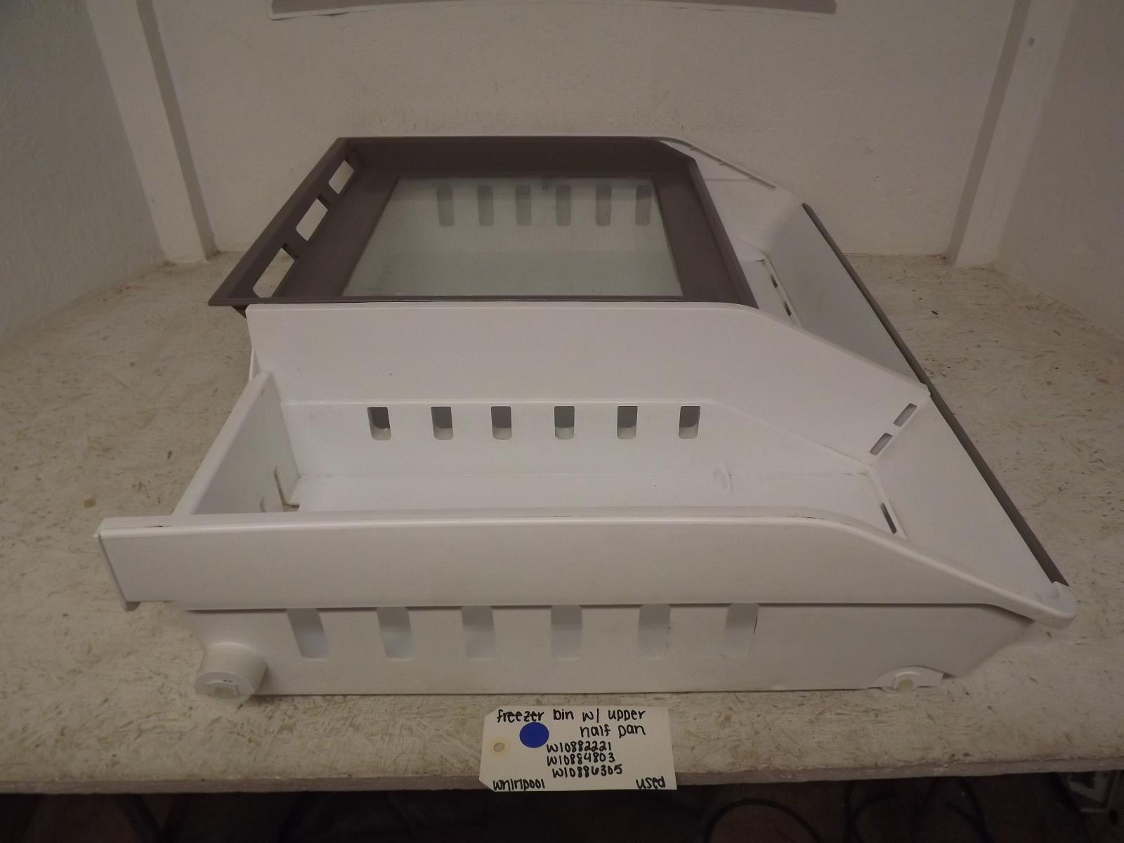 Whirlpool Refrigerator W10882221 W10884803 W10886305 Freezer Bin Used