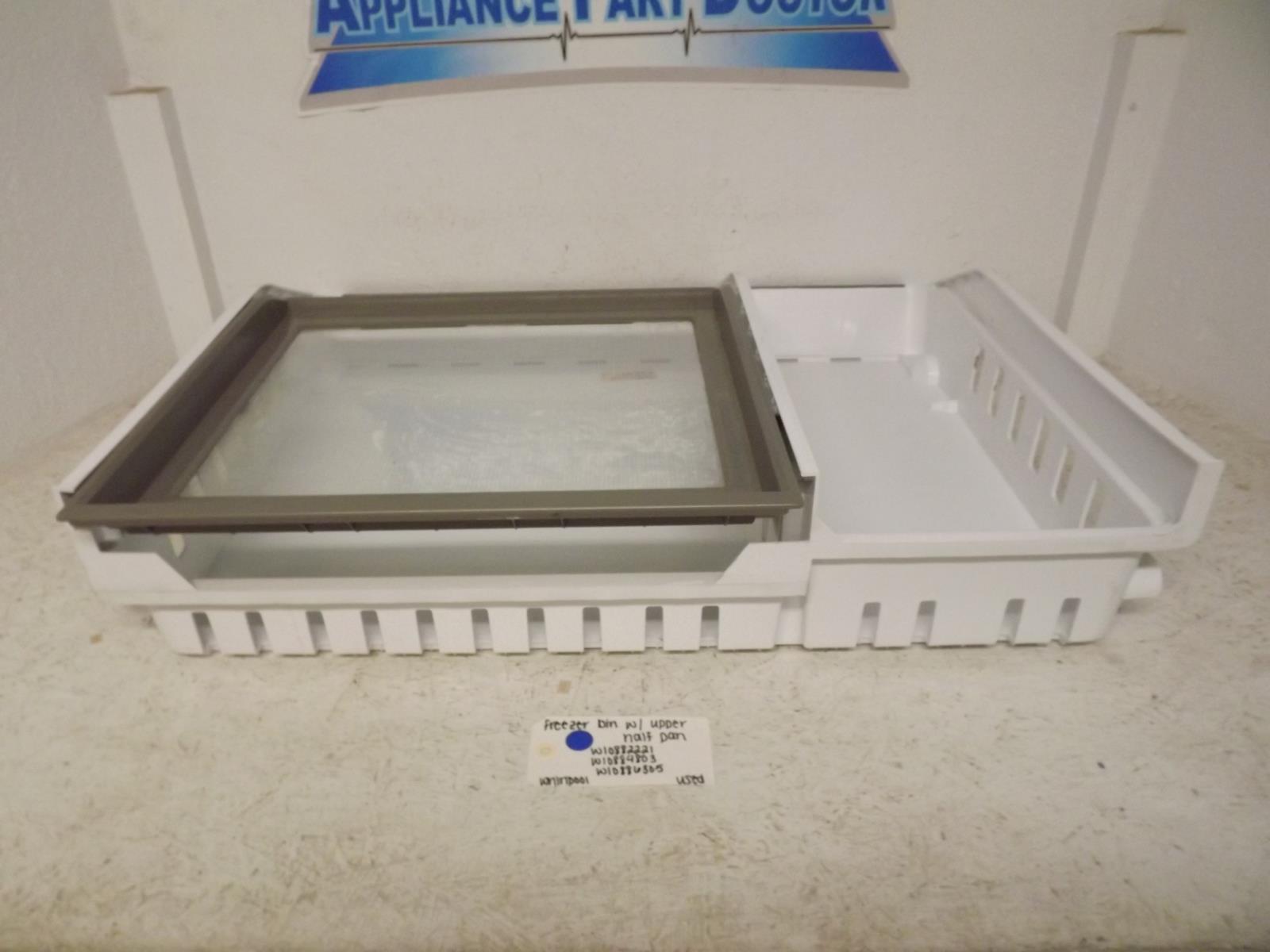 Whirlpool Refrigerator W10882221 W10884803 W10886305 Freezer Bin Used