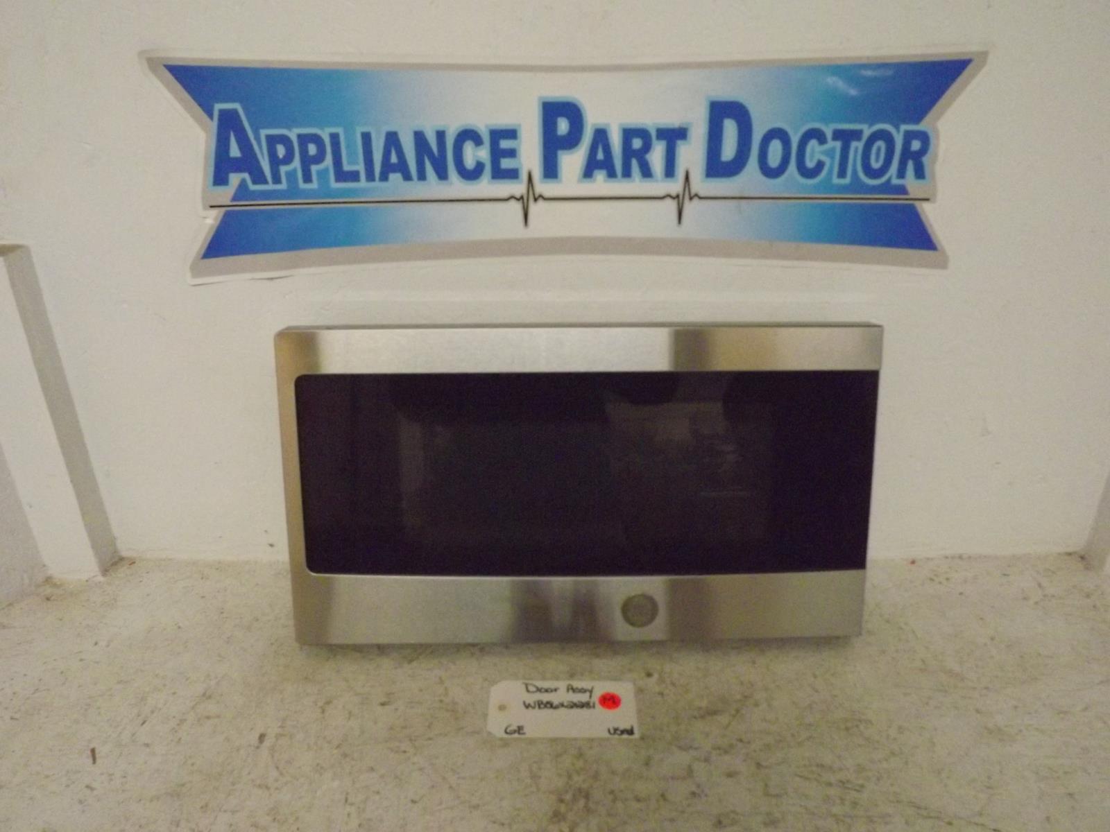 GE Microwave WB56X21281  Door Assy Used