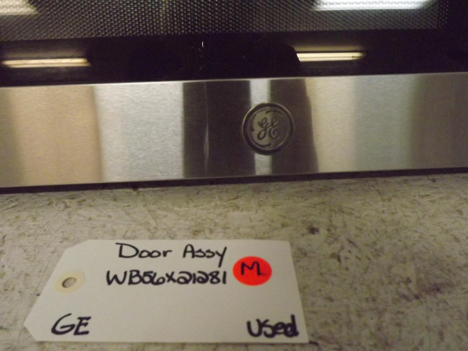 GE Microwave WB56X21281  Door Assy Used
