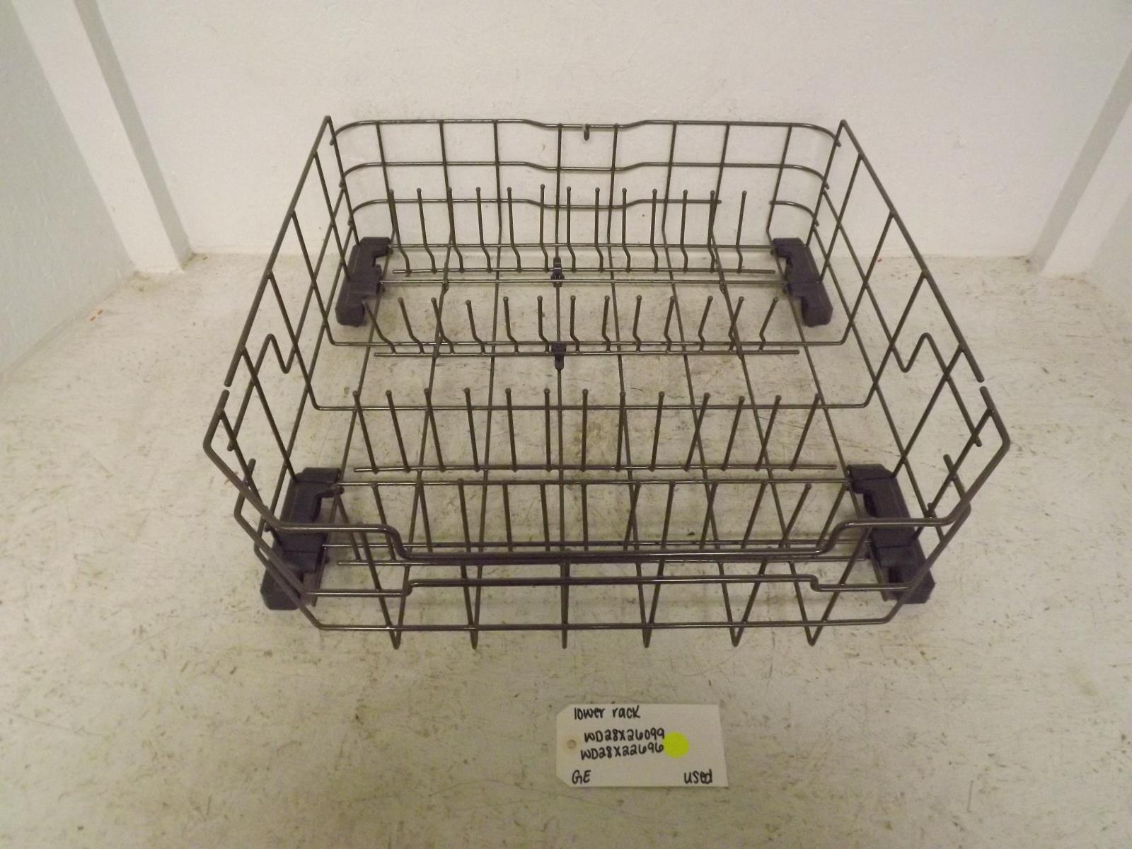 GE Dishwasher WD28X26099 WD28X22696 Lower Rack Used