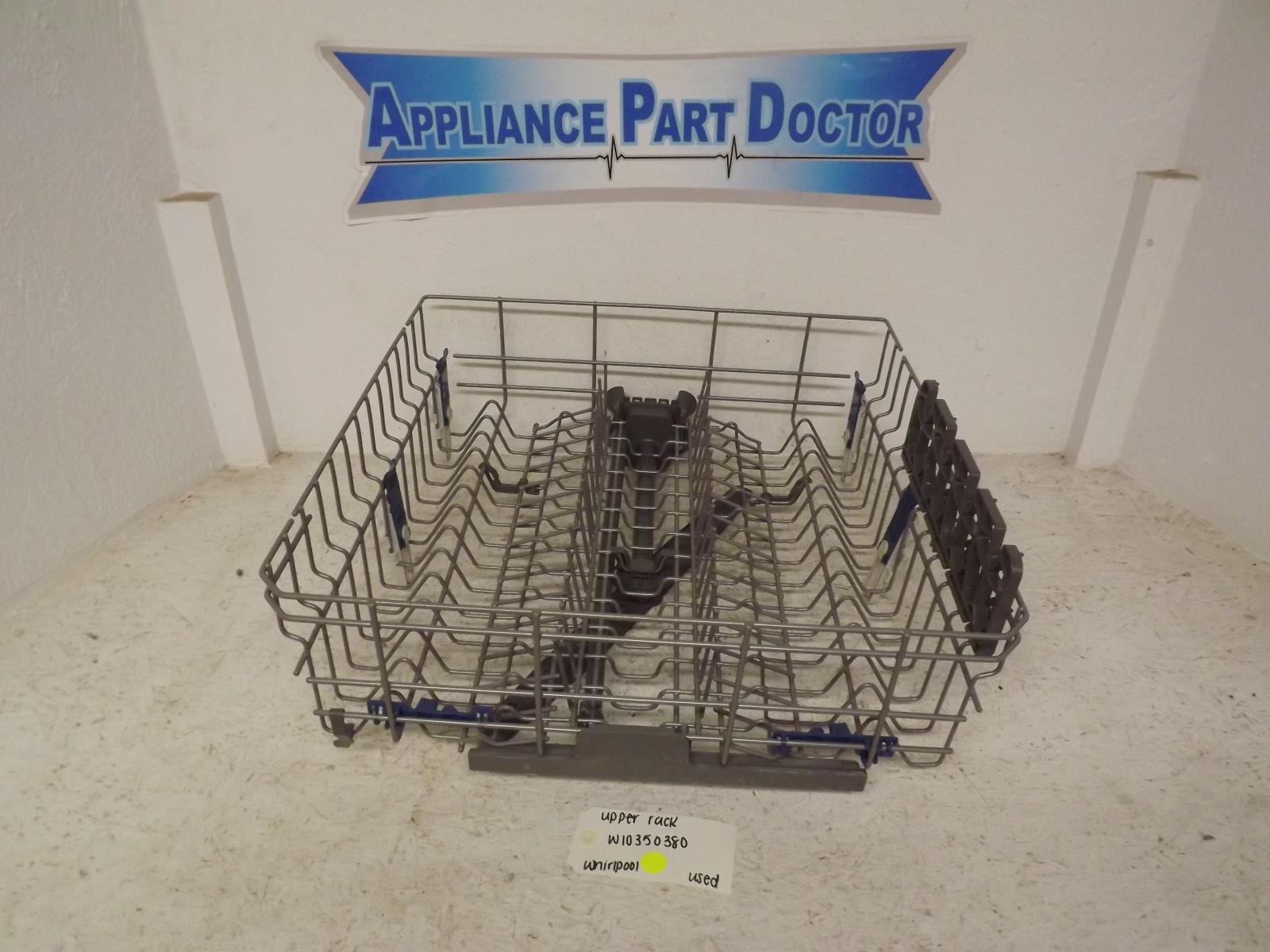 Whirlpool Dishwasher W10350380 Upper Rack Used