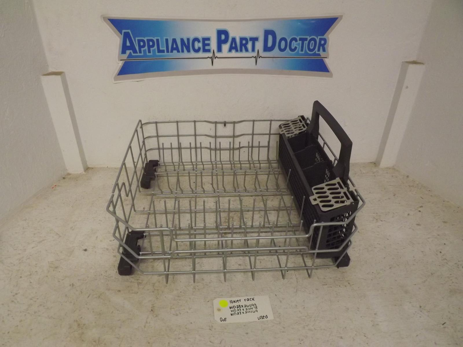 GE Dishwasher WD28X26099 WD28X24478 WD28X24469 Lower Rack Used