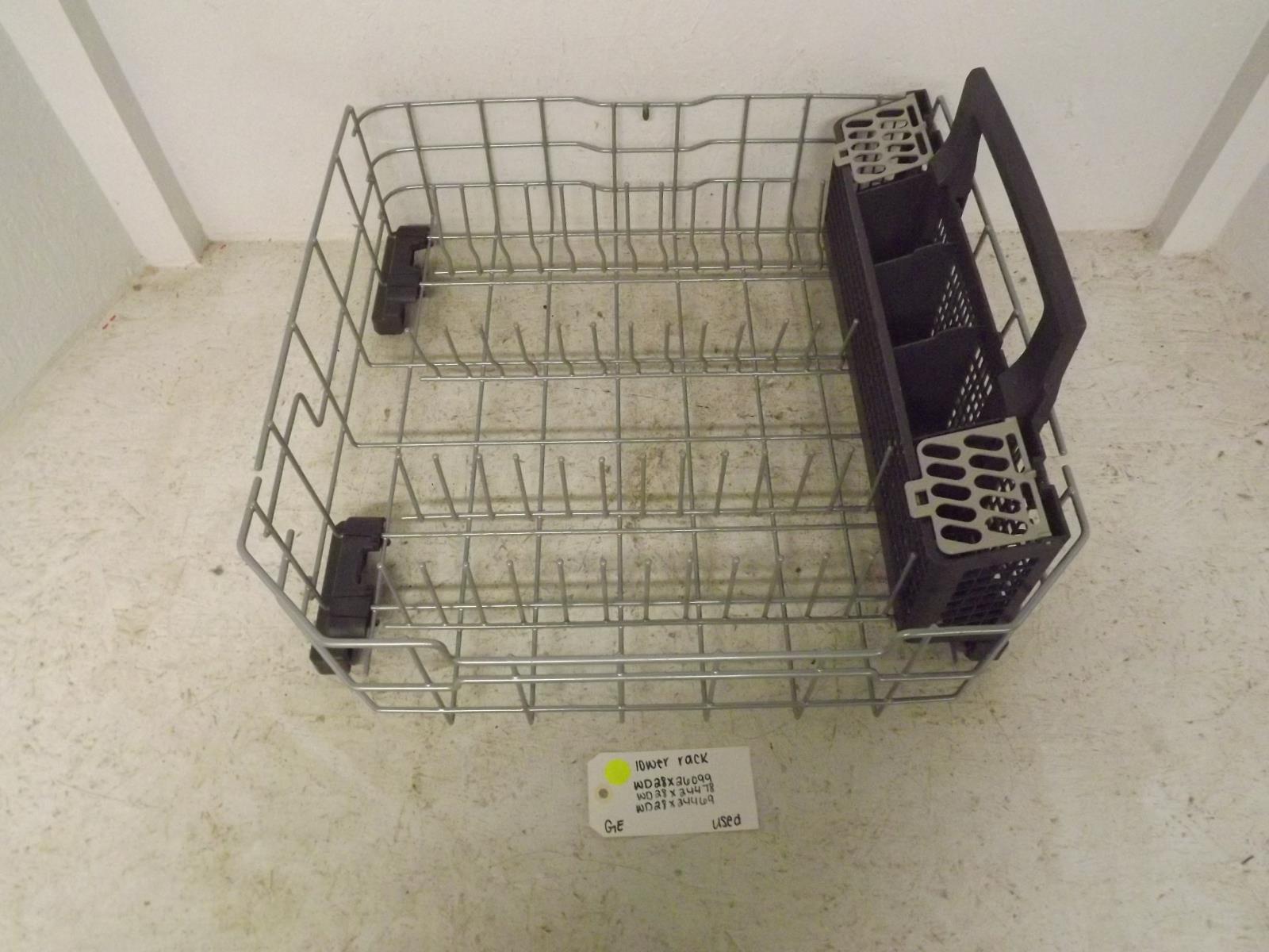 GE Dishwasher WD28X26099 WD28X24478 WD28X24469 Lower Rack Used