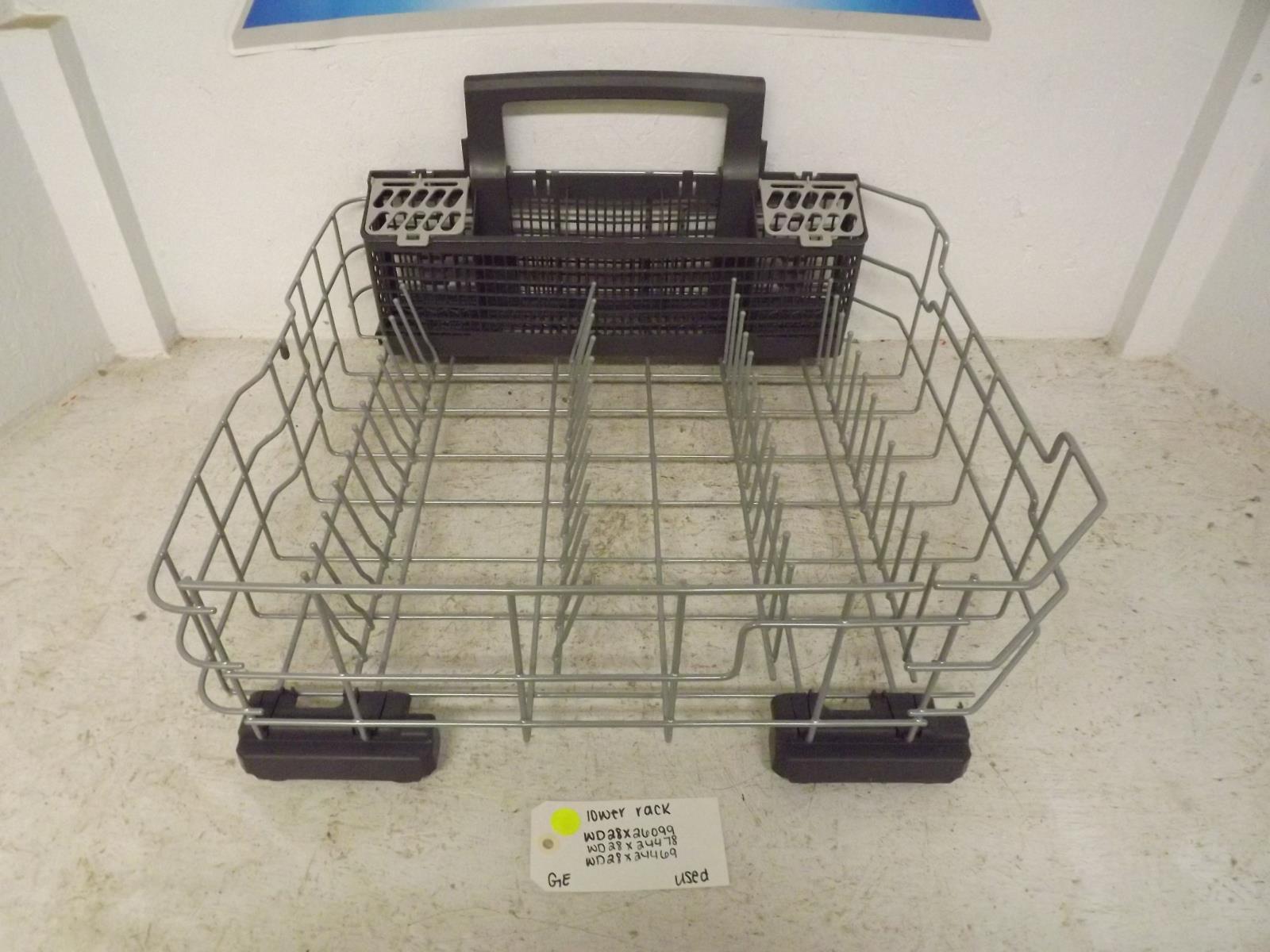 GE Dishwasher WD28X26099 WD28X24478 WD28X24469 Lower Rack Used