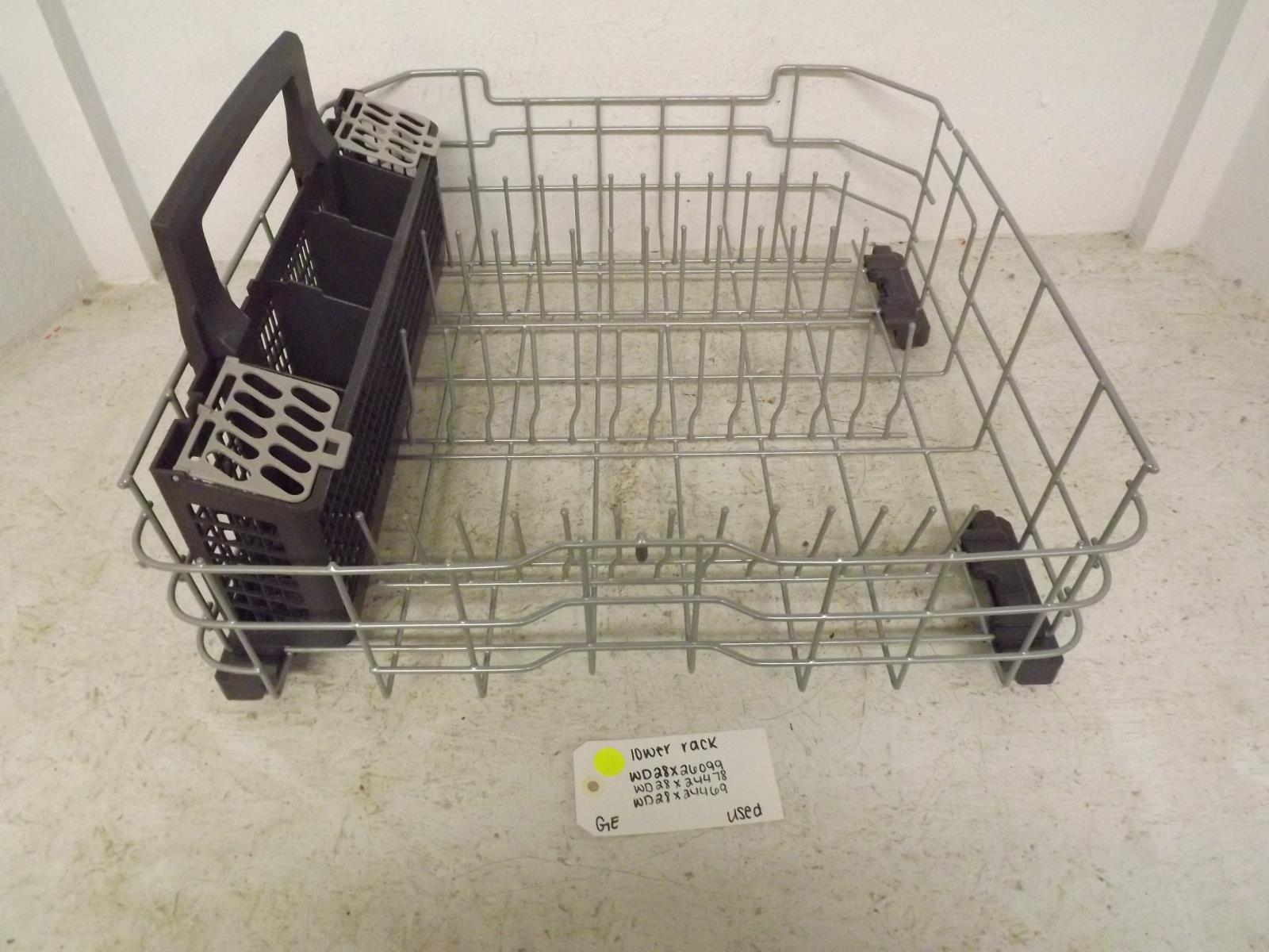 GE Dishwasher WD28X26099 WD28X24478 WD28X24469 Lower Rack Used