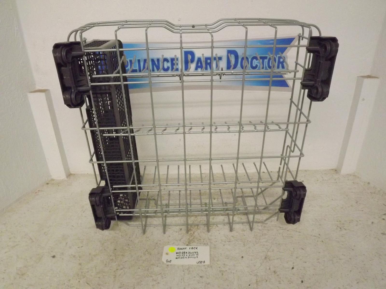 GE Dishwasher WD28X26099 WD28X24478 WD28X24469 Lower Rack Used