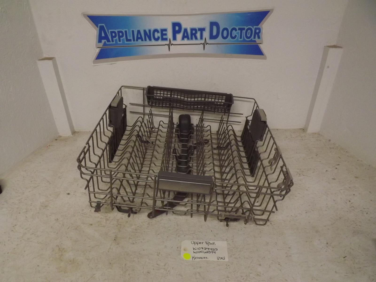 Kenmore Dishwasher W10727422 W10462394 Upper Rack Used