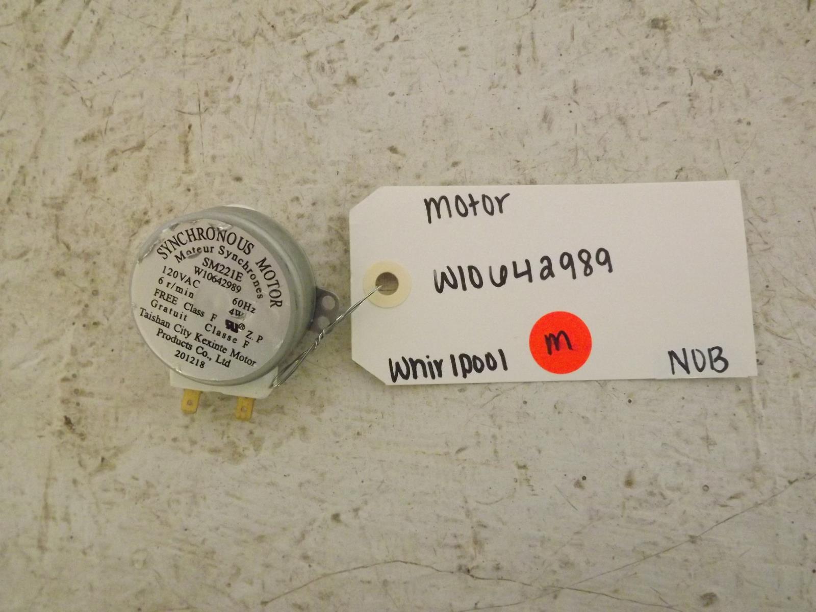Whirlpool Microwave W10642989 Motor NOB