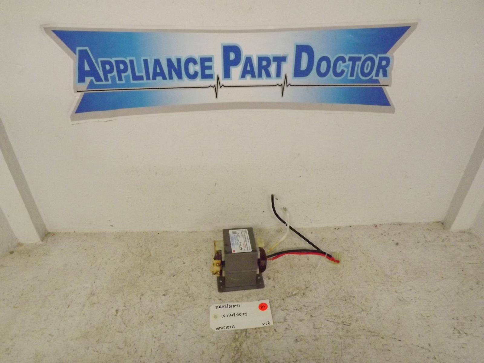 Whirlpool Microwave W11485075 Transformer NOB