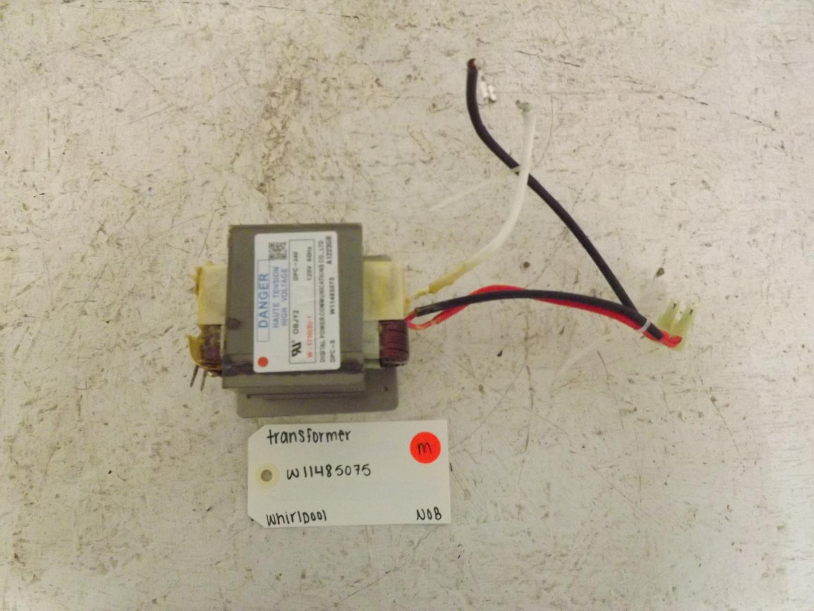 Whirlpool Microwave W11485075 Transformer NOB