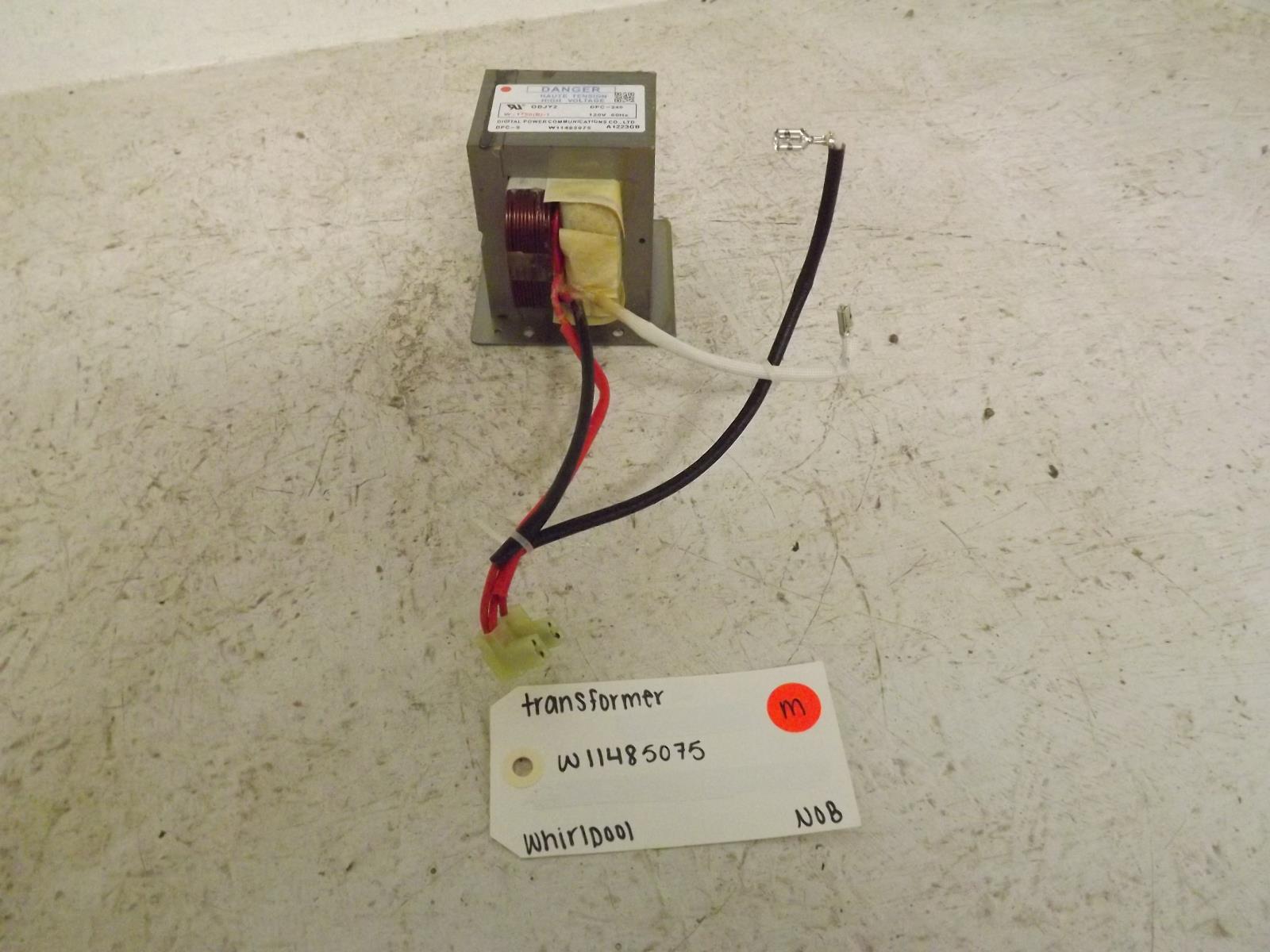 Whirlpool Microwave W11485075 Transformer NOB