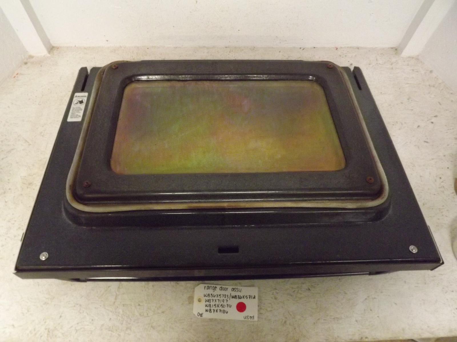 GE Range WB36X5783 WB36X5712 WB7X7197 WB15K5076 WB7X7186 Door Assembly Used
