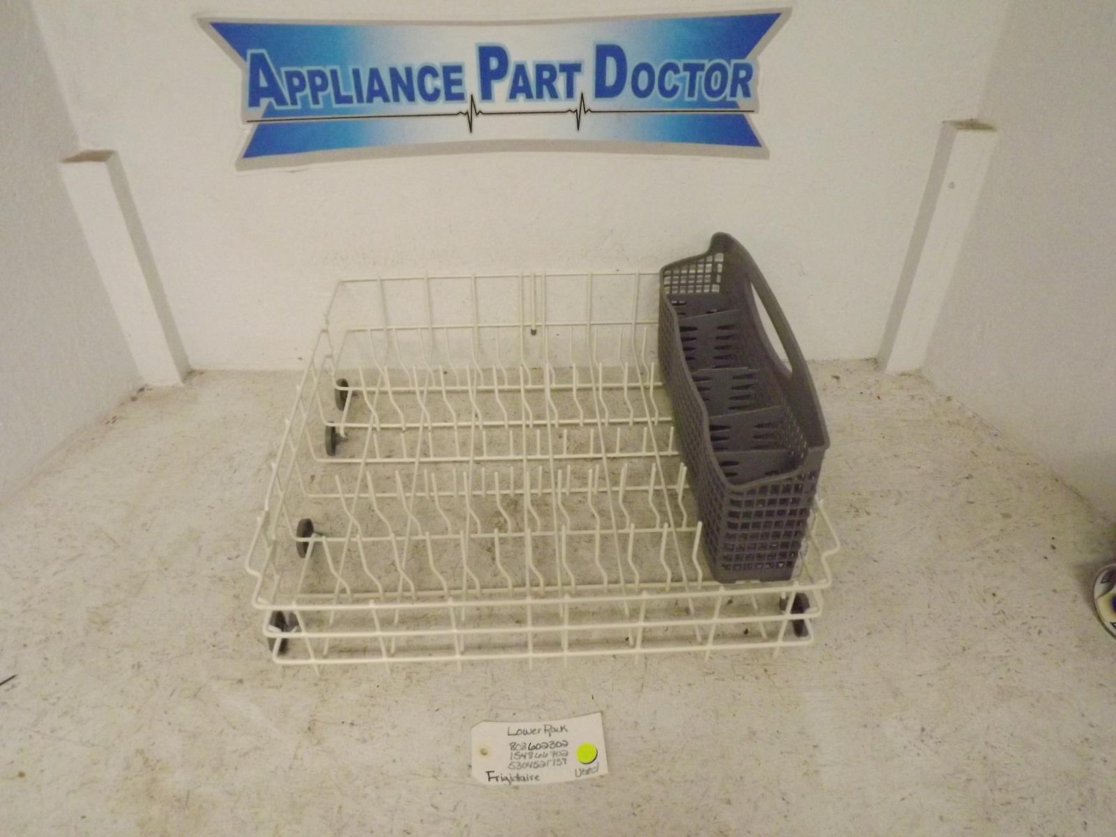Frigidaire Dishwasher 808602302 154866702 5304521739 Lower Rack Used