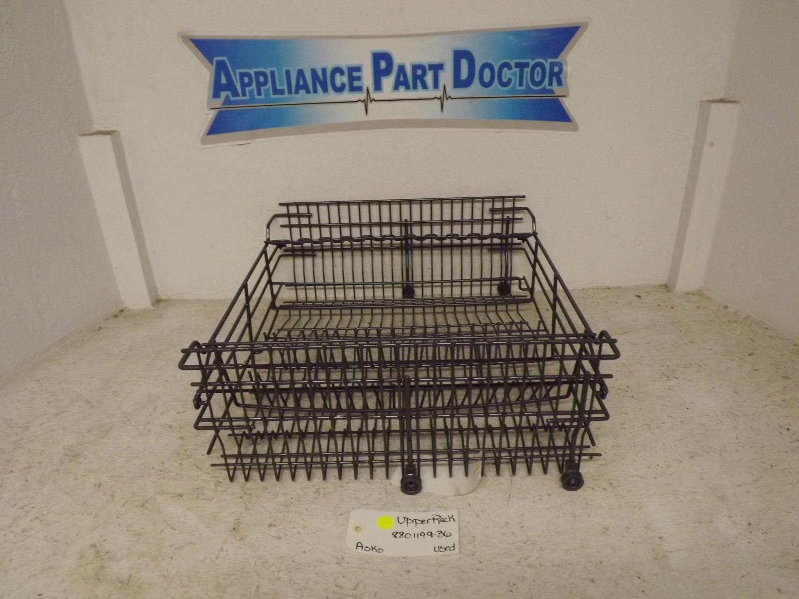 Asko Dishwasher 8801199-36 Upper Rack Used