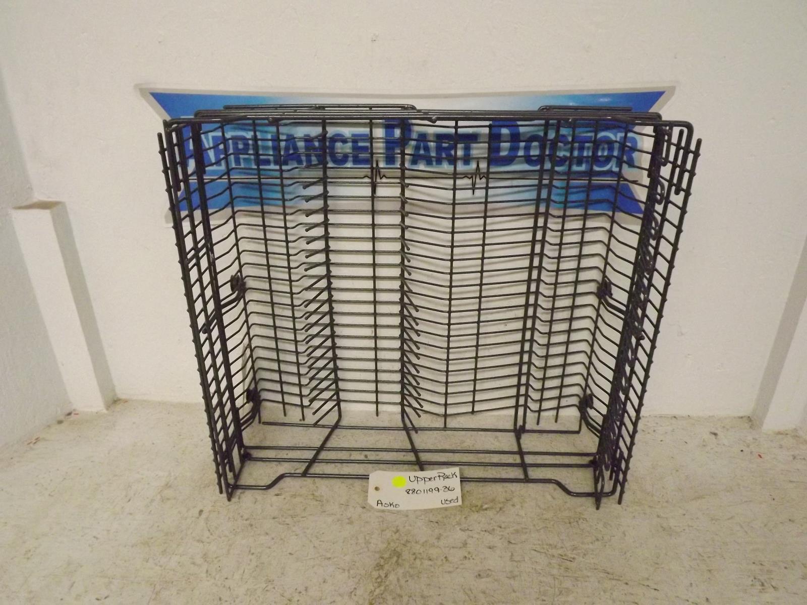 Asko Dishwasher 8801199-36 Upper Rack Used