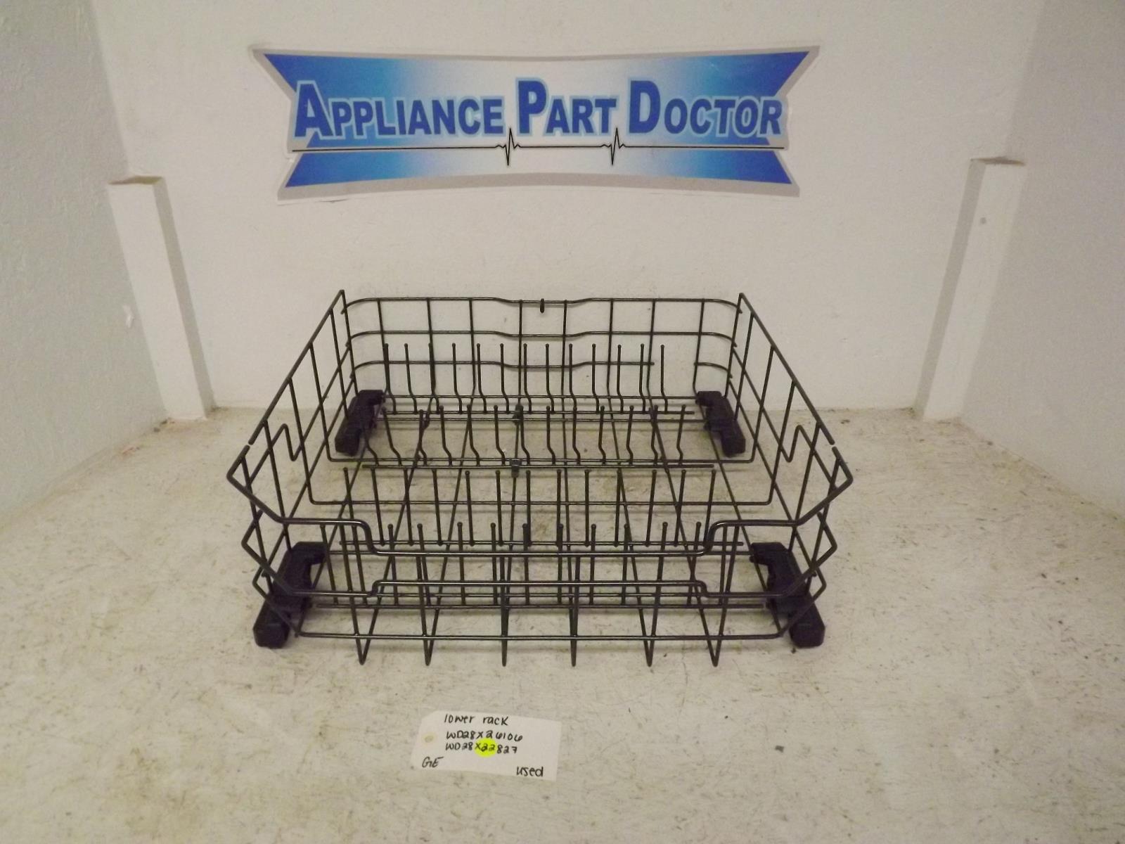 GE Dishwasher WD28X26106 WD28X22827 Lower Rack Used