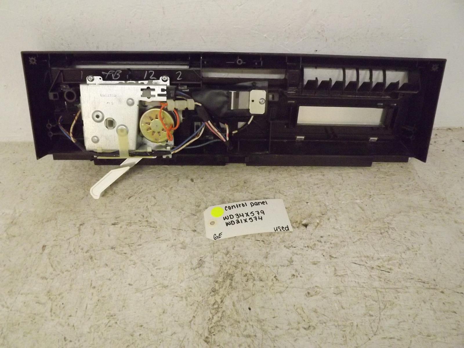 GE Dishwasher WD34X579 WD21X574 Control Panel Used