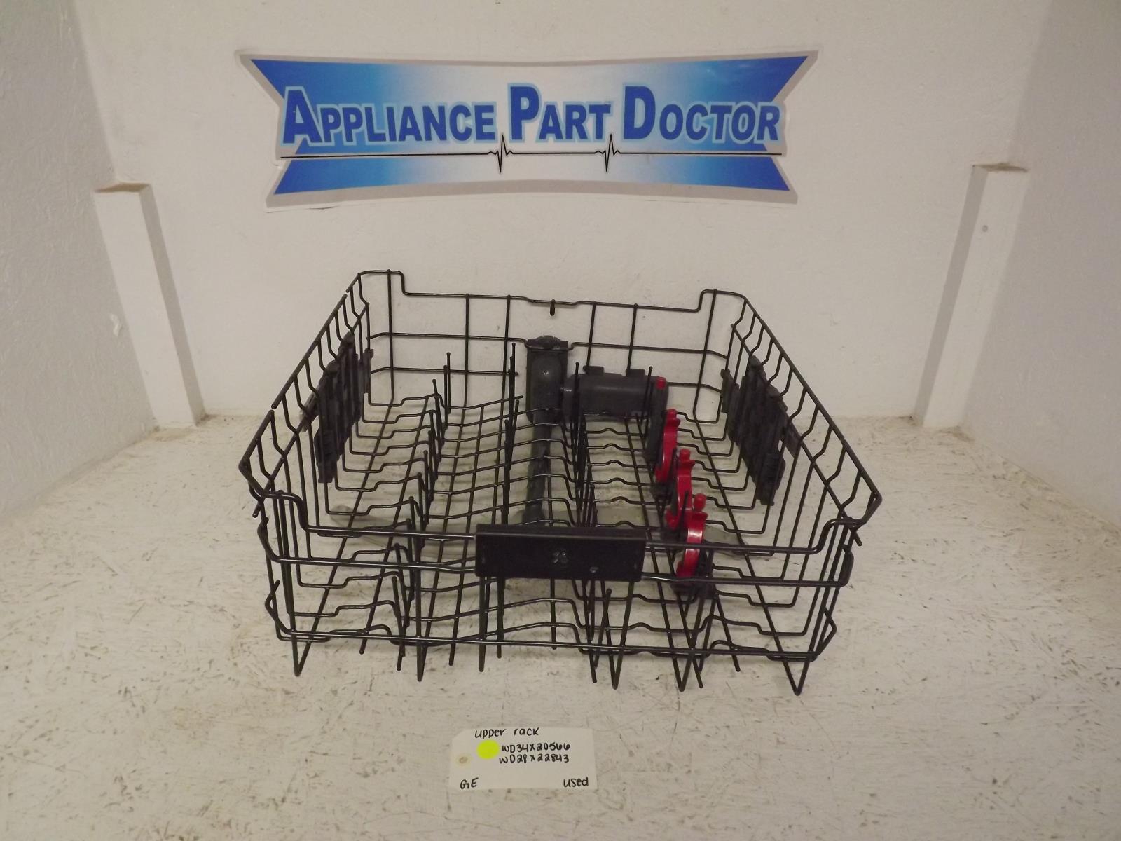 GE Dishwasher WD34X20566 WD28X22843 Upper Rack Used