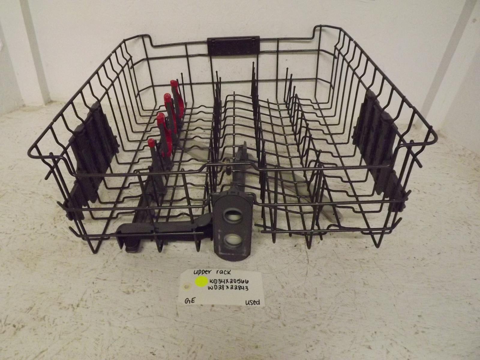 GE Dishwasher WD34X20566 WD28X22843 Upper Rack Used