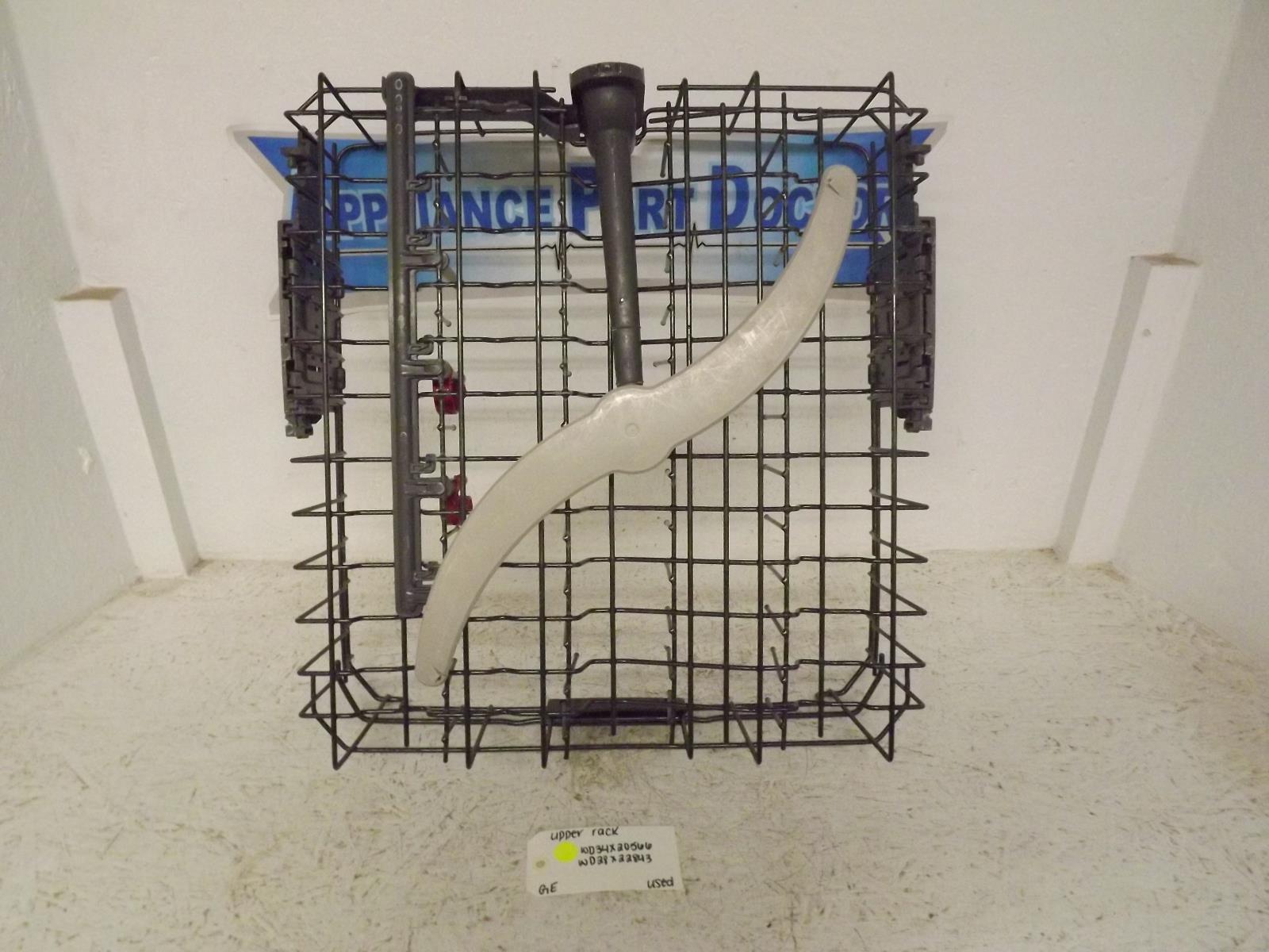 GE Dishwasher WD34X20566 WD28X22843 Upper Rack Used