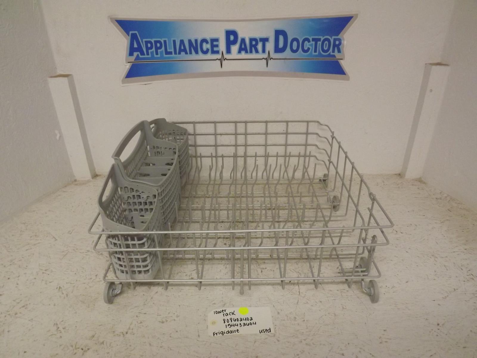 Frigidaire Dishwasher 808602402 154432604 Lower Rack Used