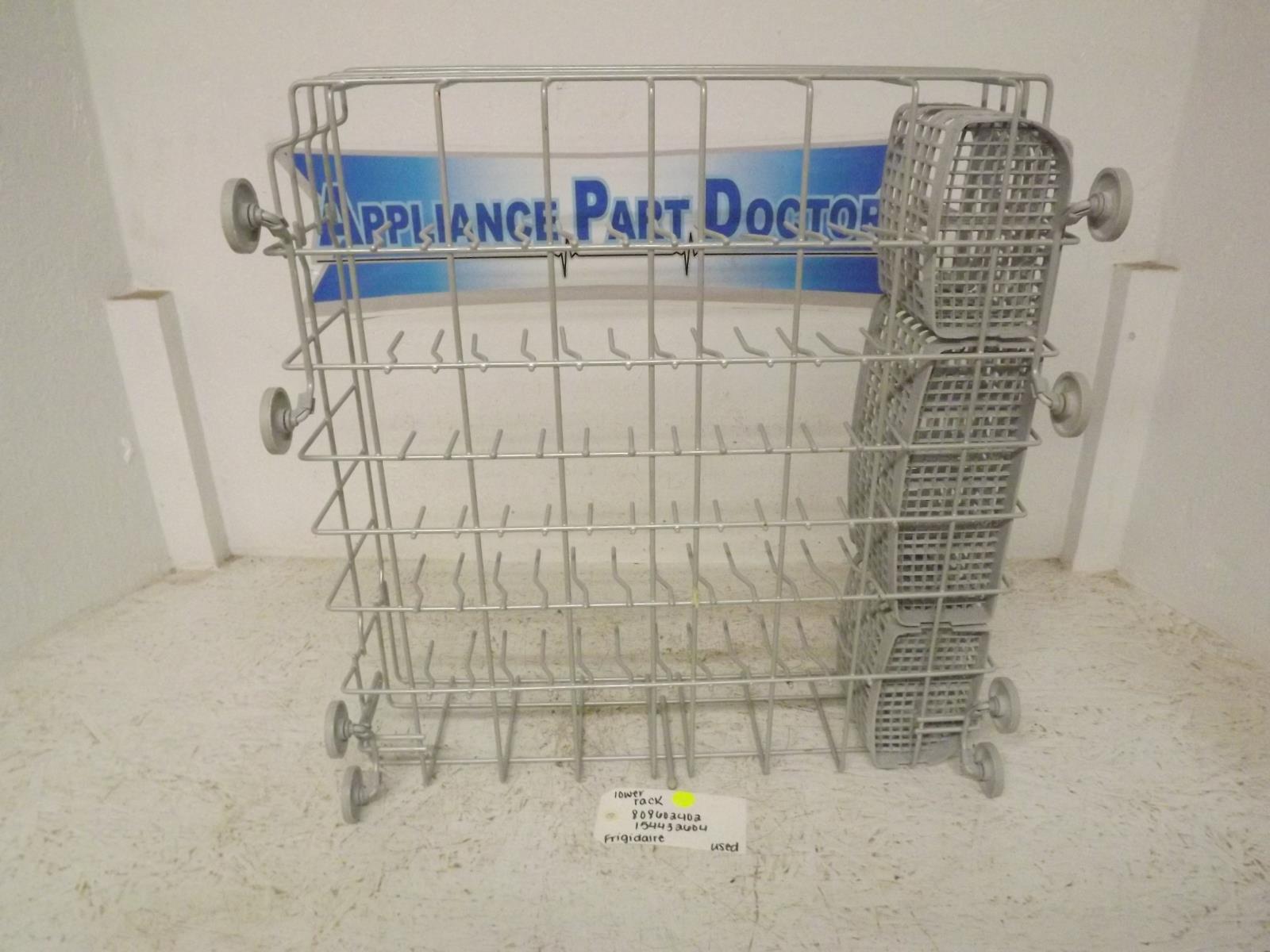 Frigidaire Dishwasher 808602402 154432604 Lower Rack Used