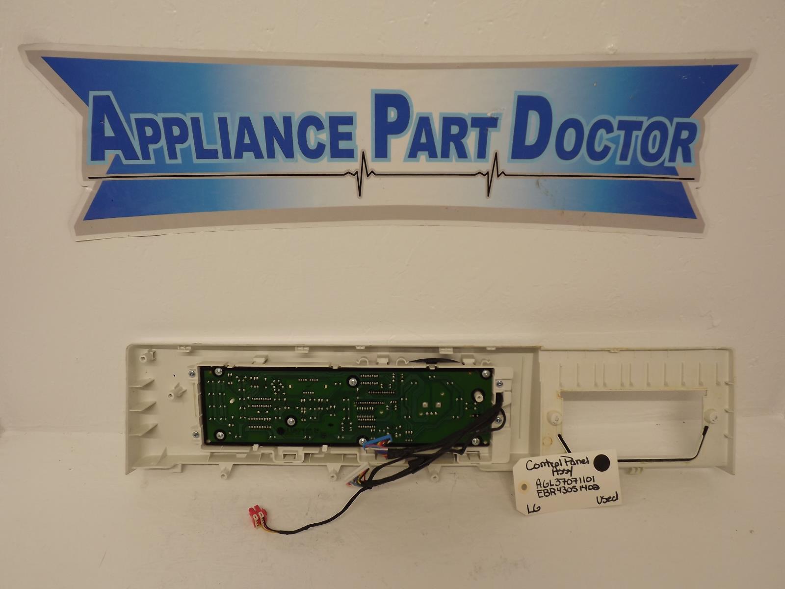 LG Washer AGL37071101 EBR43051402  Control Panel Assy Used
