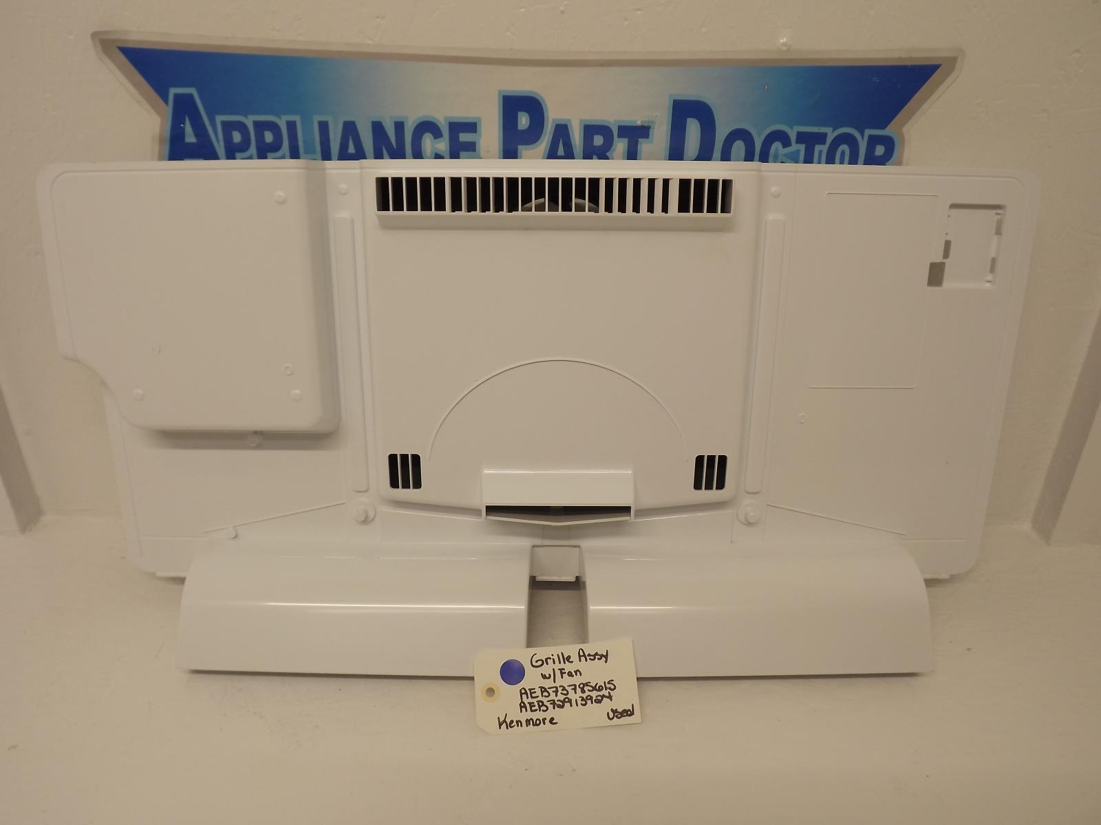Kenmore Refrigerator AEB73785615 AEB72913924 Grille Assy w/Fan Used